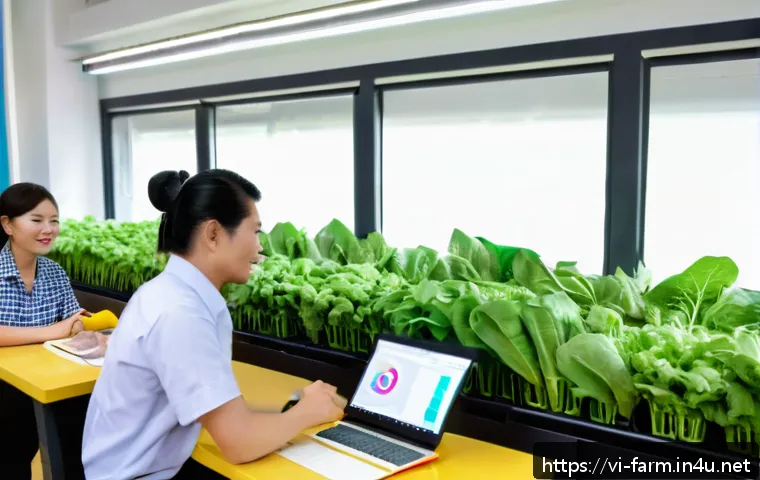 농산물품질관리사 관련 지원 사업 및 혜택 - A professional agricultural quality management training classroom in Vietnam, featuring diverse adul...